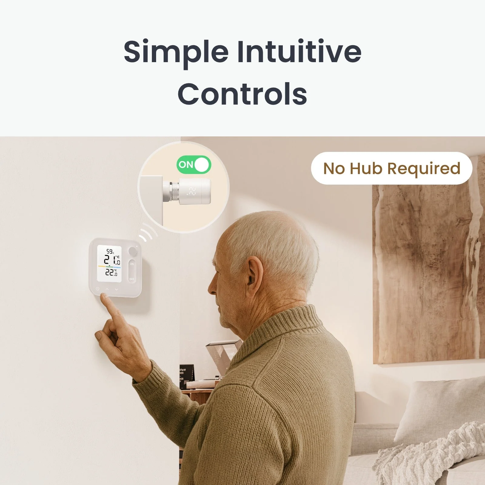 SwitchBot Smart Radiator Thermostat Panel Matter Combo - Image 4